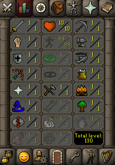 OSRS Account with 99 Agility, 10 HP