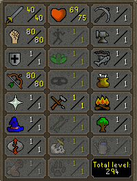 OSRS Account with 40 attack, 80 strength, 1 defense, 80 ranged