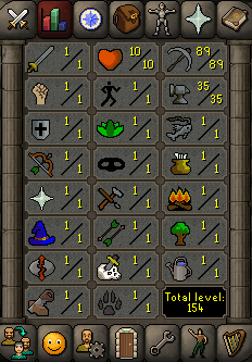 OSRS Account with 89 Mining, 3 CB
