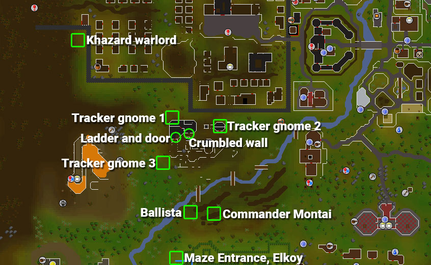 Tree Gnome Village locations