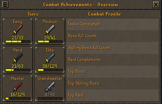 osrs combat achievements